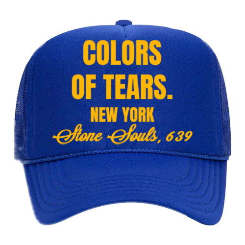 COLORS OF TEARS HAT BLUE